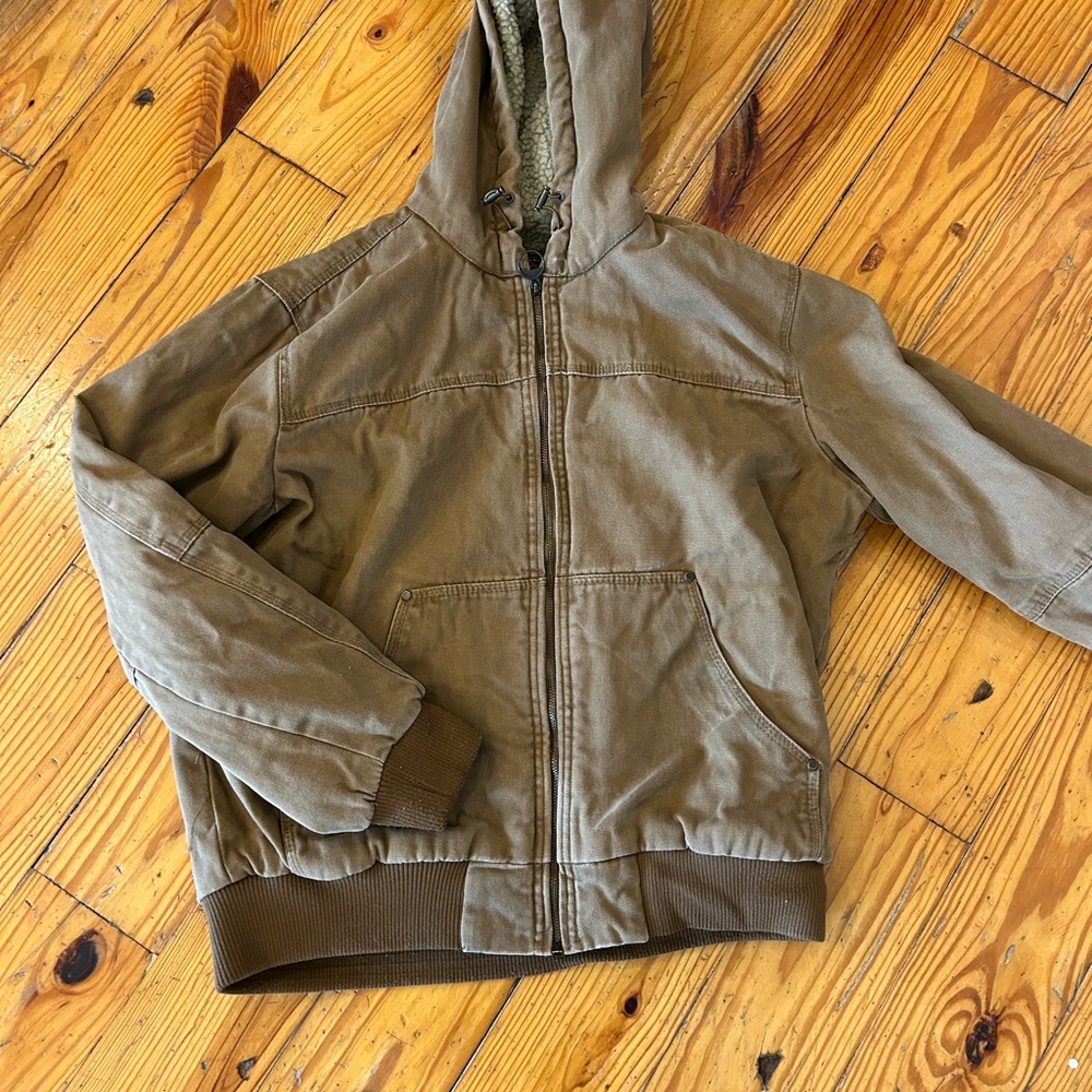 G.H. Bass & Co. Tan Sherpa-Lined Jacket